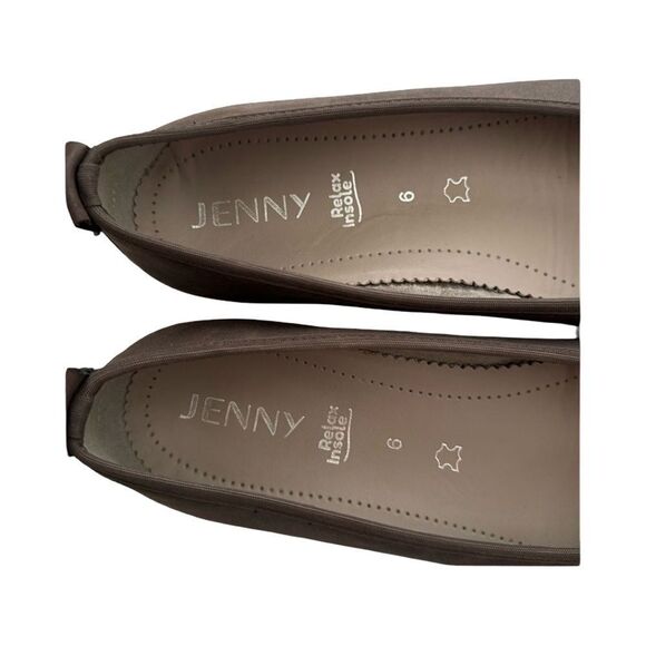 JENNY RELAX INSOLE TAUPE SUEDE WITH SNAKESKIN TOE - Picture 4 of 7